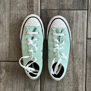 Mint Green Girls Converse